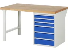 établi HxlxP 890x1500x900mm plateau hêtre force 750kg