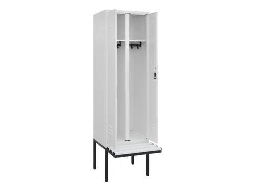 locker voor scheiding van kleding,HxBxD 2120x600x815mm,2vak