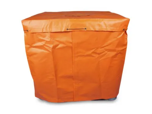 afdekkap,v. verwarmingsmantel,v. IBC,PVC,oranje,Waterdicht