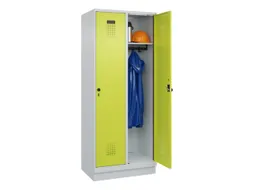 locker,HxBxD 1950x800x500mm,2vak,vak B 400mm,draaigrendel,sokkel
