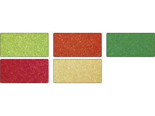 Glitterkarton Folia 50x70cm 300gr 5 vel oriental assorti - 1