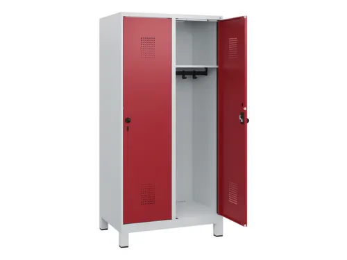 schoollocker,HxBxD 1630x800x500mm,2vak,vak B 400mm,draaigrendel,voeten