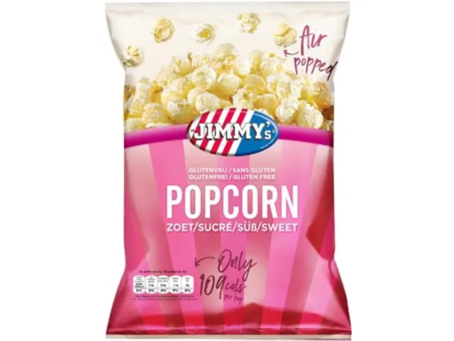 Popcorn, zoet, zak van 27 g