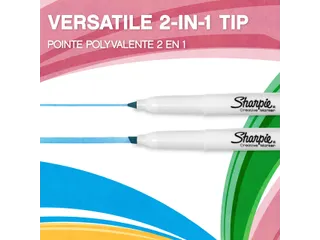 Markeerstift Sharpie S-note Beitel blister à 12 kleuren Assorti - 6