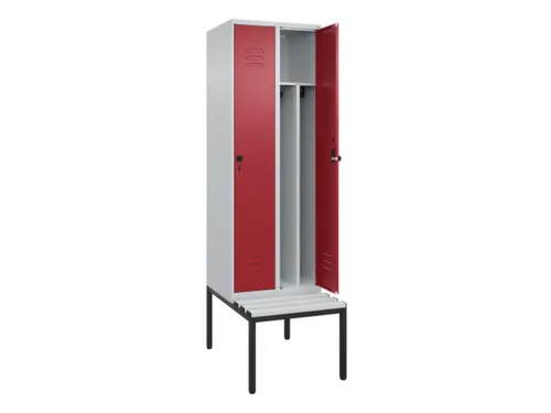 locker voor scheiding van kleding,HxBxD 2120x600x815mm,2vak