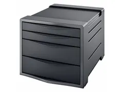 Ladenblok Esselte Vivida 4 laden zwart