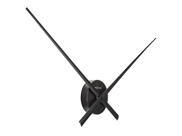 Wandklok NeXtime dia. 70cm zwart 'Hands'