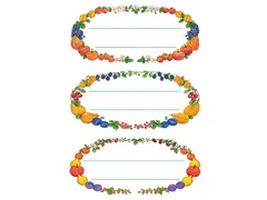 Keuken Etiket Herma 3598 Vruchtenkrans 12 stuks