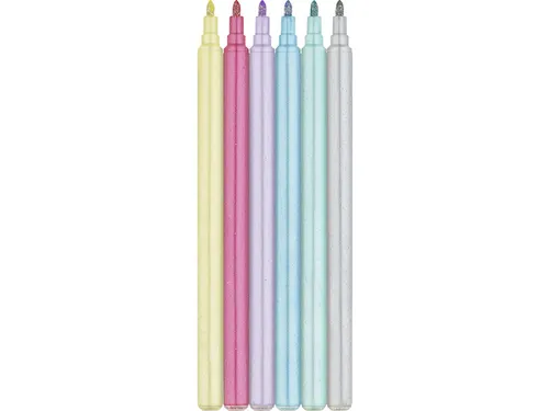 Viltstiften Faber-Castell Unicorn 18x standaard kleuren + 6x pastel kl