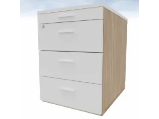 mobiel ladeblok,HxBxD 585x420x560mm,3lade(n),centr. vergrendeling - 5