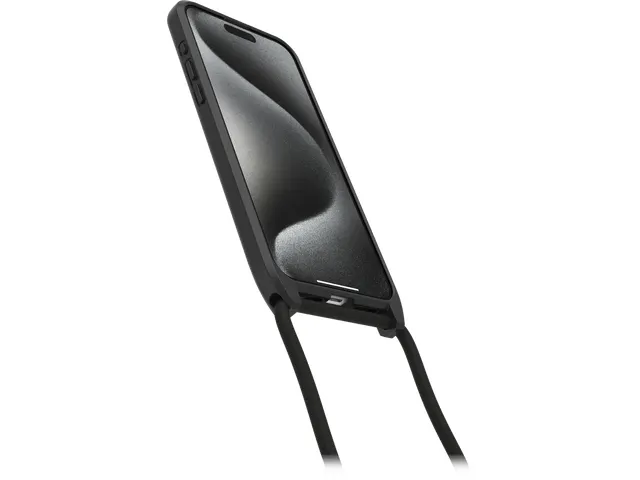 React Necklace Case MagSafe Apple iPhone 15 Pro Max zwart ProPack