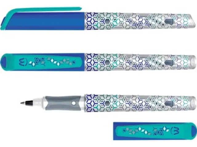 roller Classic blauw, op blister met 2 inktpatronen en 1 inktwisser