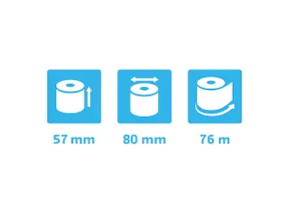 Kassarol 57x80x12x76 1-laags thermisch 55 Gram zonder BPA - 6