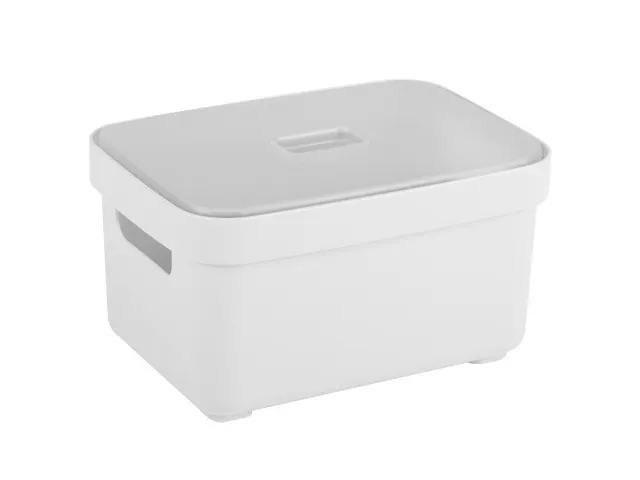 Sigma Home opbergbox 2,5L wit - 17,7x12,8x9,3cm