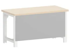 achterwandlijst,v. werkbank,HxBxD 662x1500x24mm,lichtgrijs