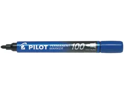 Viltstift PILOT 100 rond fijn blauw doos à 15+5 gratis