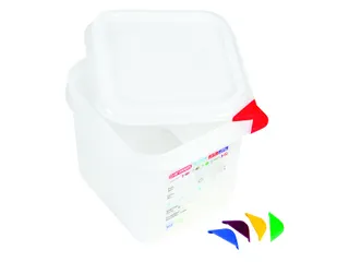 Voedseldoos Araven GN 1/6 met deksel 2600 ml 4 stuks - 4