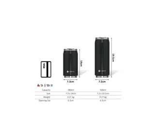 Thermosbeker Les Artistes Paris blik 280ml Polar met rietje - 3