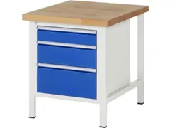 werkbank,HxBxD 840-1040x750x900mm,beukblad,draagverm. 1250kg,4voeten