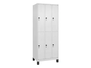 dubbeldekse locker,HxBxD 1950x750x500mm,3x2vak.,vak B 250mm - 1
