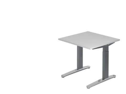 In hoogte verstelbaar bureau,HxBxD 680-850x800x800mm,blad grijs