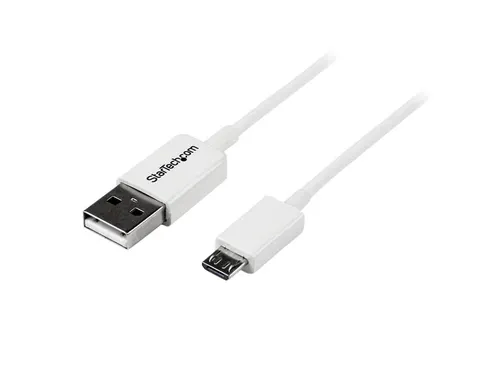 1 meter wit micro USB-kabel A naar micro B