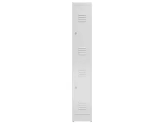 Dubbeldekse garderobekast 1800x310x500mm 1x2vak B 300mm RAL7035 - 2