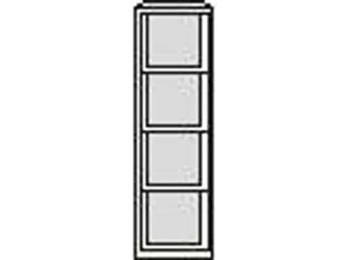 hangmappenkast,HxBxD 711x413x622mm,2hangmappenframes,1baan,romp zwart
