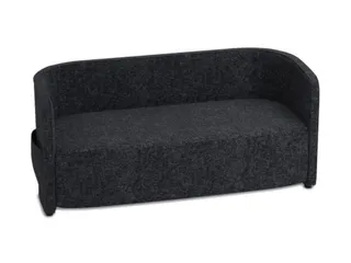 sofa,2-zits,stof donkergrijs,HxBxD 760x1570x760mm,2zijvakken - 1