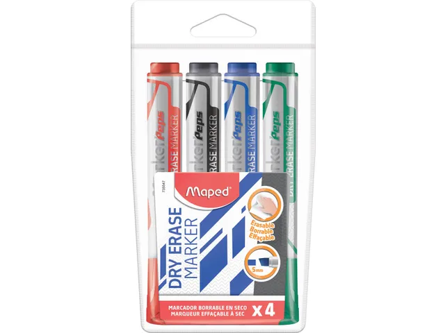 whiteboardmarker Jumbo, beitelvormige punt 5mm assorti