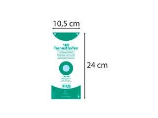 Tabstroken horiz180g perfo 105X240 bl. - 4