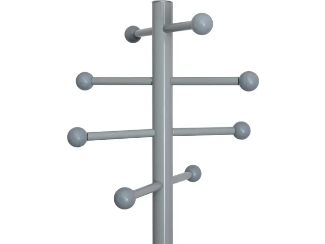 Kapstok MAULsaphir Lite standvoet 171cm grijsmetaal 8 haken
