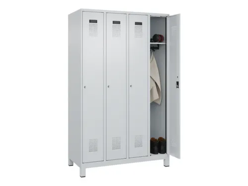 locker,HxBxD 1950x1200x500mm,4vak,vak B 300mm,cil.-slot,voeten