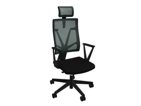 Bureaustoel,Synchroonmech.,M. Armleuningen,M. Hoofdsteun