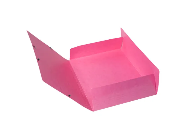 Exacompta Iderama Elastomap A4 3 Kleppen Rugetiket Roze karton