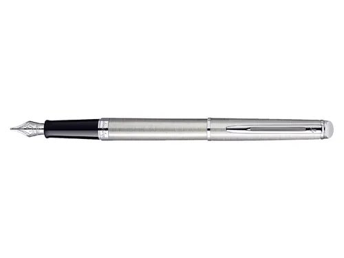 Vulpen Waterman Hémisphère Stainless Steel CT Medium Blauwe inkt