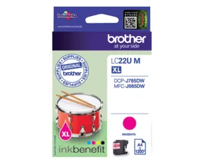 Inktcartridge Brother LC-22UM rood - 2