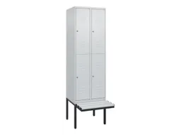 Dubbeldekse dekenkist,HxBxD 2120x600x815mm,2x2vak.,vak B 300mm
