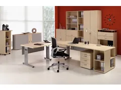 kantoor-combikast HxBxD 1100x800x420mm dubbele vleugeldeur wit