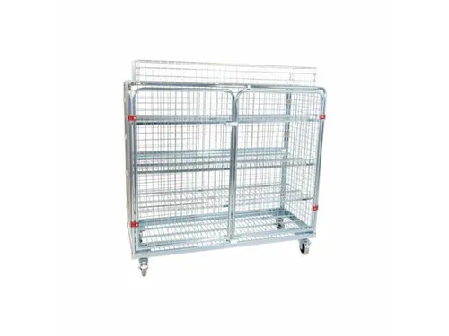 ballenwagen,draagverm. 500kg,HxLxB 1550x1500x620mm,3gaaswanden,deur