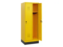 schoollocker,HxBxD 1630x600x500mm,2vak,vak B 300mm,draaigrendel,sokkel