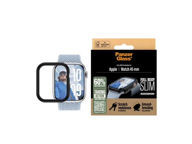 PanzerGlass Case Full Body Slim Black Apple Watch Series 11 | 10 |