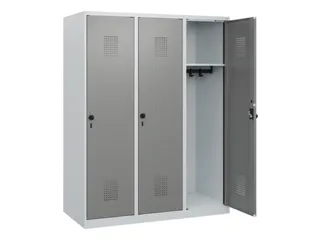 schoollocker,HxBxD 1530x1200x500mm,3vak,vak B 400mm,draaigrendel - 1