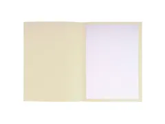 Pleidooimappen ""Voor/Tegen"" Versterkt Karton 25x32cm Ivoor