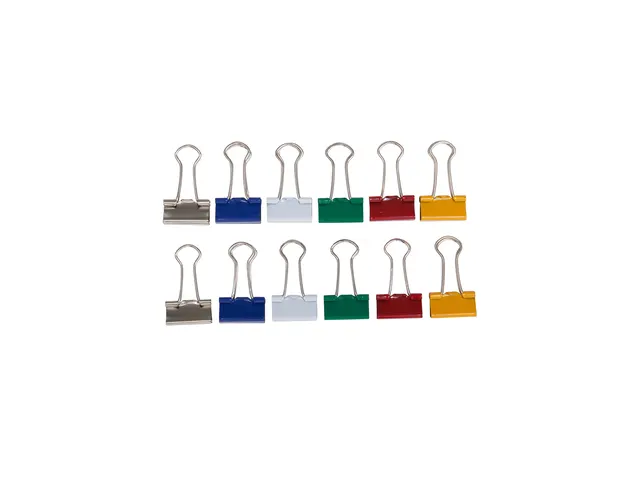 Papierklem MAUL 213 foldback 19mm capaciteit 7mm assorti