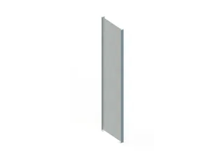zijwand,v. inhaakstelling,HxD 2000x500mm,staal,RAL7035 - 2