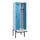 locker met bank,voor scheiding van kleding,HxBxD 2120x600x815mm,2vak