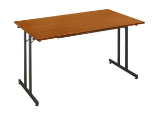 Klaptafel Vrijstaand 140x80 Cm Onderstel Zwart Blad Kersenhout - 1
