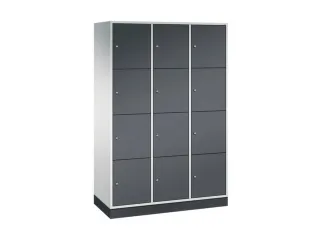 grootvolume-lockersysteem,RAL 7035/RAL 7021,HxBxD 1950x1220x500mm - 2