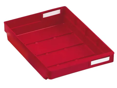 Stellingbak Extra Vlak Pp Hxbxd 65X240X300Mm Rood